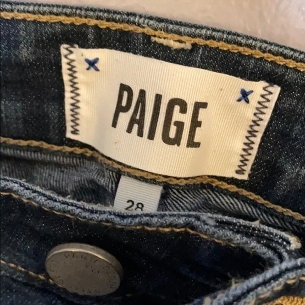 Paige jeans size 28 ankle peg jeans blue